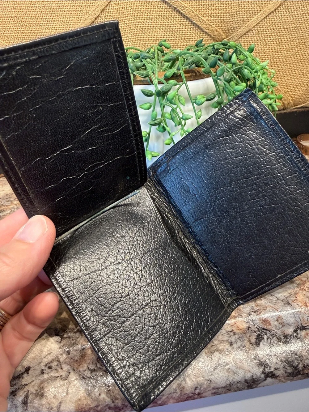 Vintage Justin Leather Bifold Wallet